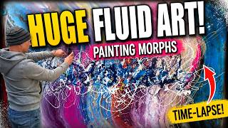 PAINTING A GIANT ARTWORK! (The morph is insane!)