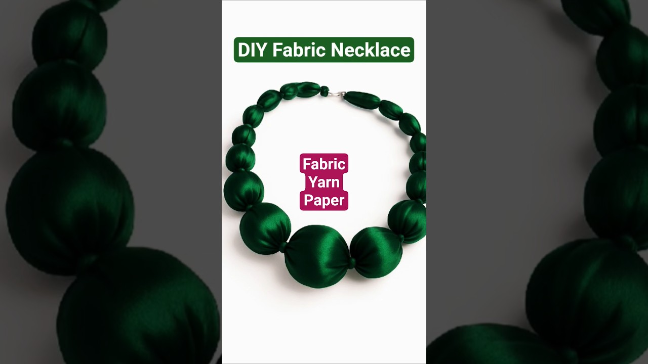 Ожерелье из пряжи и бумаги своими руками | Простой 3-минутный мастер-класс по созданию стильных у...