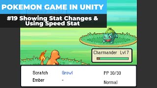 Make A Game Like Pokemon in Unity | #19 - Showing Stat Changes & Using Speed Stat