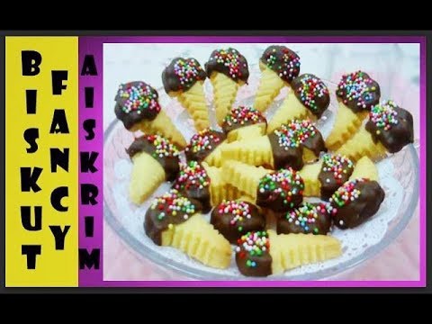 Resepi Biskut Fancy Aiskrim  Ice Cream Fancy Cookies 