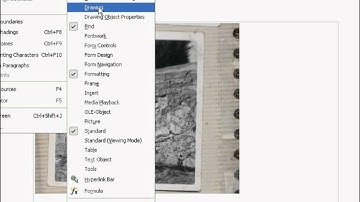 Open Office How to Put Text Over an Image.