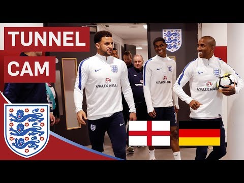 Abraham, Pickford and Loftus-Cheek Debuts | England v Germany | Tunnel Cam