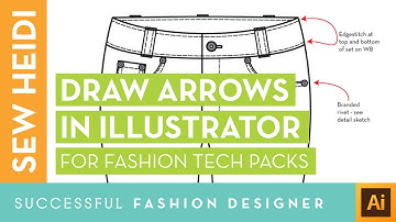 How to Add Arrow Callouts to your Fashion Tech Sketch in Adobe Illustrator