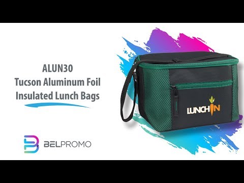 ALUN30 | Wholesale Tucson Aluminum Foil Insulated Lunch Bags - video from BEL Promo