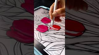 Capturing the beauty of tulip 🌷 #digitalart #tulip #art#tulipart