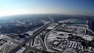 Bixler 2 Flight at Buder Park in the Snow in HD