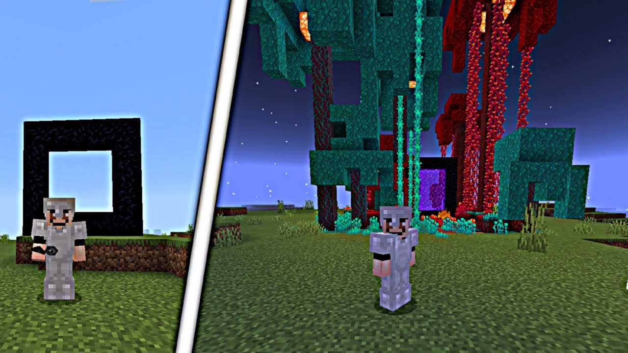Finally I Built Nether Portal In Minecraft Pe 1.20 Survival Series EP5 ...