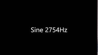 Sine 2754Hz Audio Only