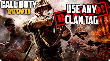 COD WW2 Glitches: Use Any Banned Clan Tag Glitch/Trick - World War 2