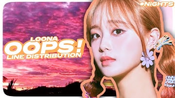 LOONA-OOPS! Line Distribution
