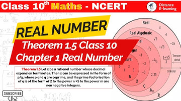 Theorem 1.5 Class 10 Chapter 1 Real Numbers | NCERT Maths | CBSE | Distance e-learning
