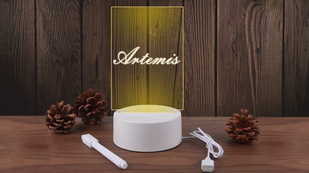 Creative Led Night Light USB  Board Holiday Light With Pen Gift Decoration Night Lamp