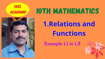 10th Maths -Chapter 1-Relations and Functions - Cartesian Product - Example 1.1, 1.2, 1.3 in Tamil