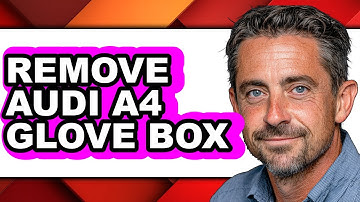 How to Remove Audi A4 Glove Box (Only Way)