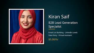 B2B Lead Generation | Email List Building | Linkedin Leads | Data Entry  | Virtual Assistant