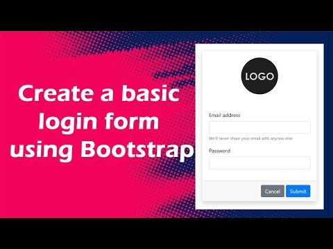 Create a basic login form using bootstrap | visual studio code | Web development Skills