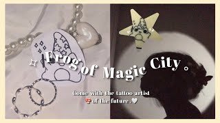 Fast tattoo & asmr | Frog of magic city