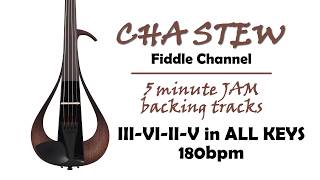 3-6-2-5 chord progression in ALL KEYS 180bpm :: Gypsy Jazz Backing Track