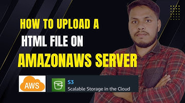 How To upload a html file on Amazon AWS S3