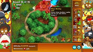 Lets Play Bloons Monkey City ZOMG Hard & Heavy Impoppable Roundabout Heavy Forest No Commentary 1588