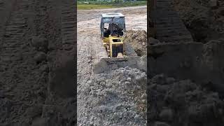 KUMATSU D37P Dozer With​ Dump Trucks #Sticky Soil 3020#shorts