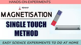 Magnetic induction - Single touch method | Easy Science experiments to do at home Net Worth