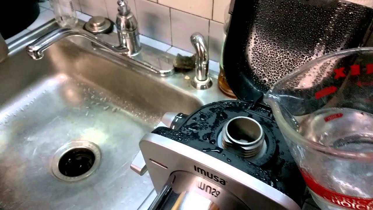 Espresso machine spews hot water YouTube