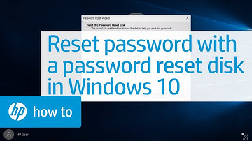 Resetting a Local User Account Password with Password Reset Disk in Windows 10 | HP Computers | HP