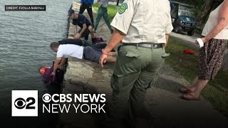 Good Samaritan helps woman who had fallen into river at Randall's Island