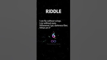Riddle Time: I can fly without wings. I cry without eyes. Whenever I go, darkness flies. What am I?