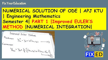 Numerical Solution of ODE | Improved Euler