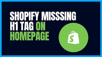 Add H1 tag on Shopify store homepage | H1 or H2 missing | Shopify Tips & Tricks | Shopify Missing H1