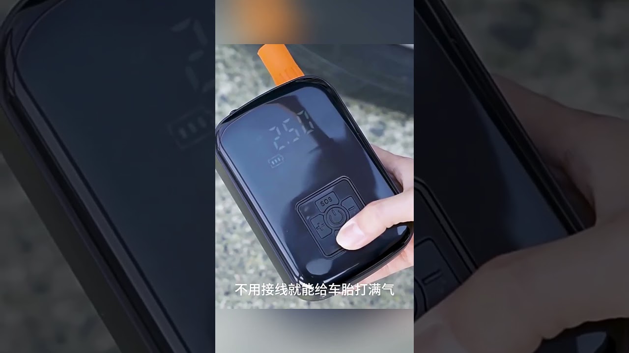 Portable Car Air Pump | Wireless Electric Tire Inflator Smart Digital Air Compressor for Car & Bike