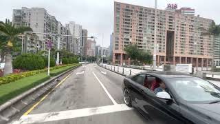 澳門巴士28B路線沿路景觀 10/22 Macau Bus route 28B rear view Macau One Minute 澳門一分鐘 (03053)