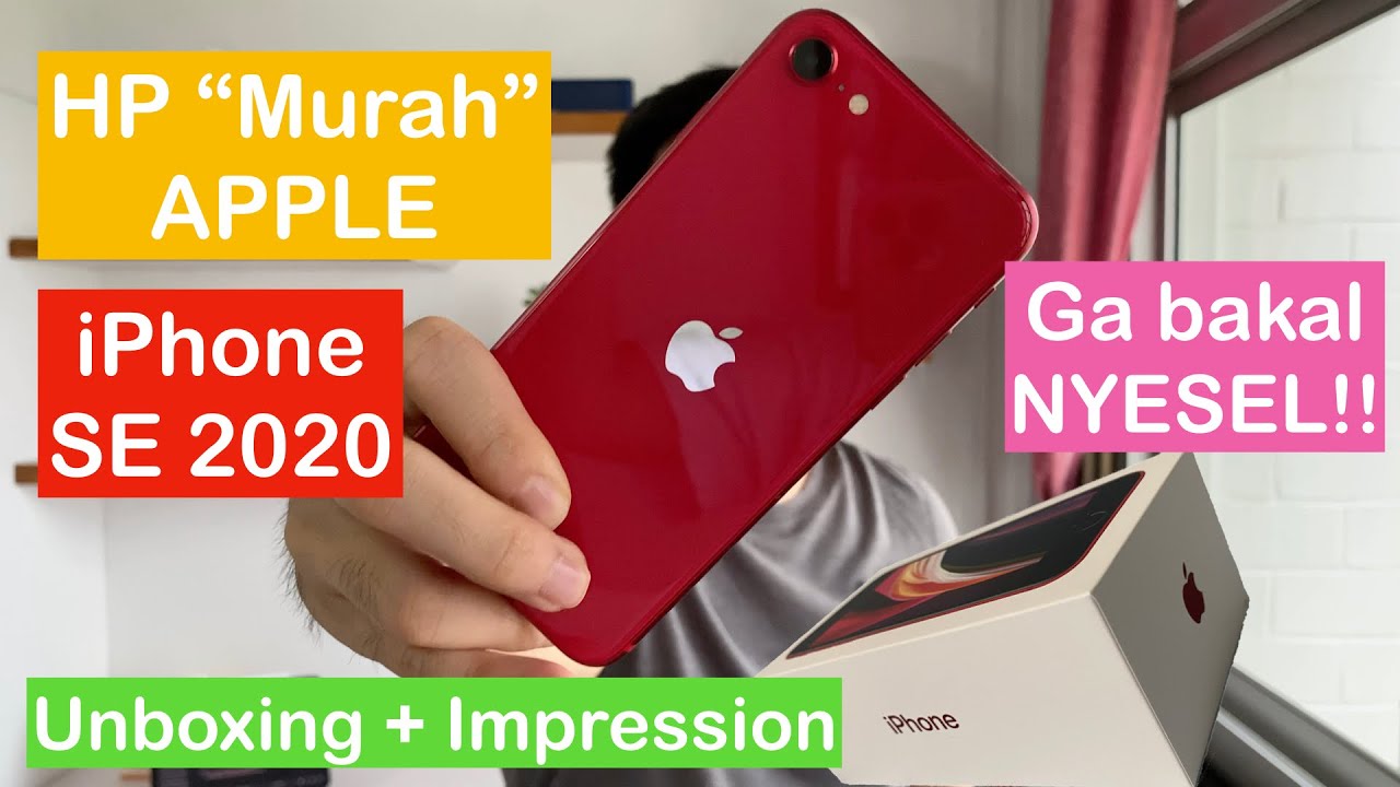    2020 iPhone SE 2 UNBOXING   Impression Indonesia