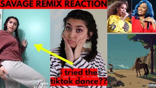 #megantheestallion #savage #beyonce hey beautiful people! here is my
reaction to the song and me trying out a tiktok dance!! *** megan thee
stallion feat. be...