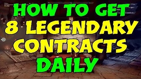 How To Get 12 Legendary Contracts DAILY!! - Anthem