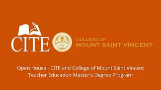 Open House - Cite And College Of Mount Saint Vincent Teacher Education Masters Degree Program