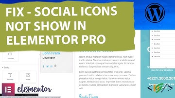 How to Fix Social Icon Not Visible / Show in Elementor WordPress