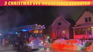 Three Christmas Eve House Fires Reported Along Northern Tier Of MN & ND