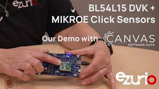 BL54L15 DVK   MIKROE Click Sensors - Our Canvas Demo