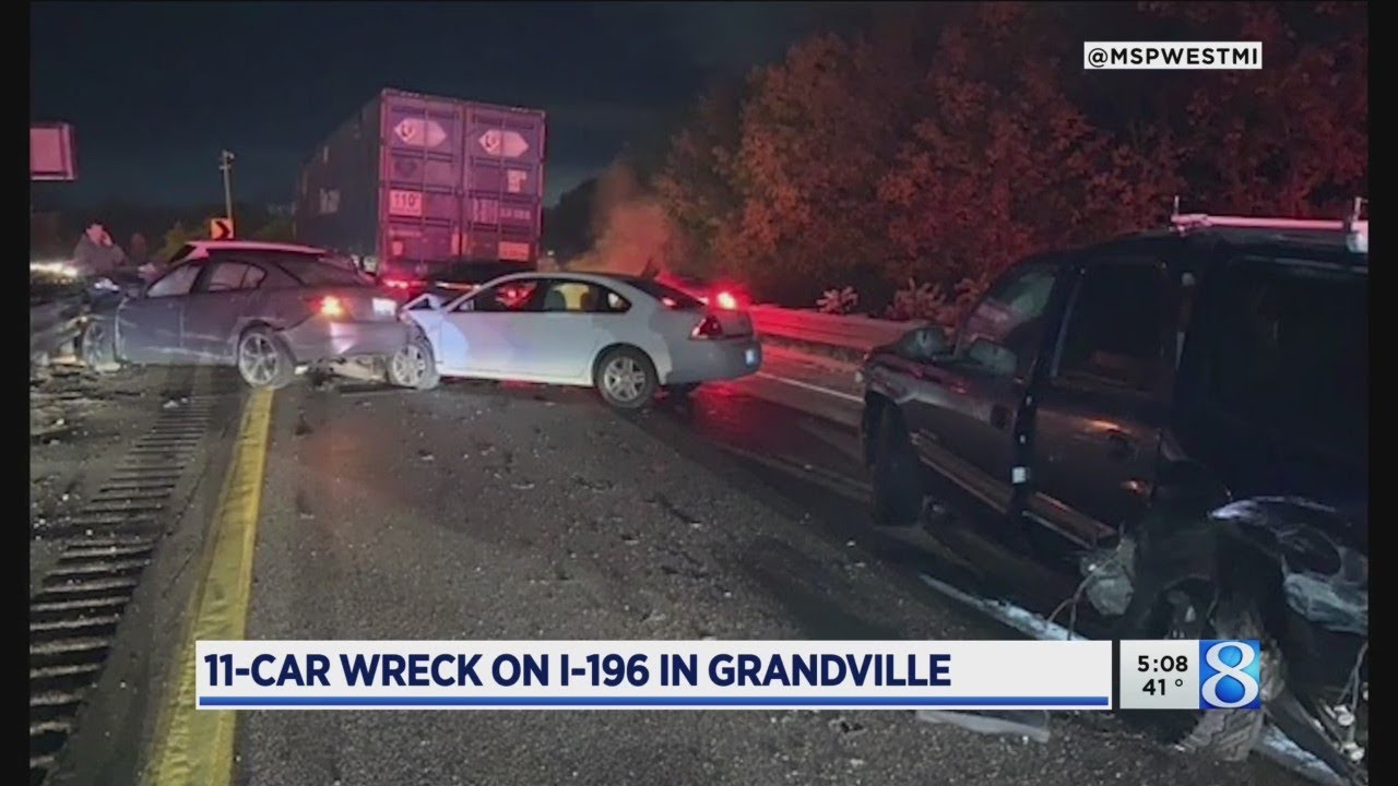 Icy roads cause multiple crashes, injuries in West Michigan - YouTube