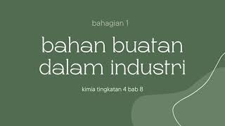 KIMIA TINGKATAN 4 - BAB 8