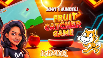 Can You CODE a Fruit Catcher Game in 1 Minute? | Scratch Coding for Kids
