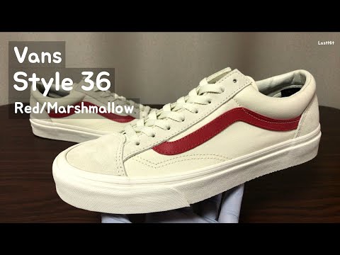 [ENG] 반스 스타일 36 레드/마쉬멜로우, Vans Style 36 Red/MarshMallow