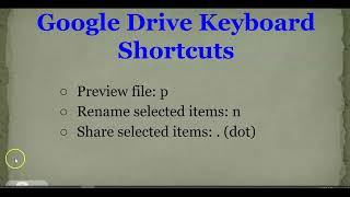 Tech Tip Tuesday - Google Drive Keyboard Shortcuts