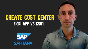 How to to Create a Cost Center with FIORI App & KS01 T code: SAP S/4 HANA