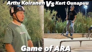 Arttu vs Kert game of ARA (Eurotrip p.7) street, ranta ja game of ara