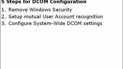 Introduction: OPC & DCOM: 5 Things you need to know