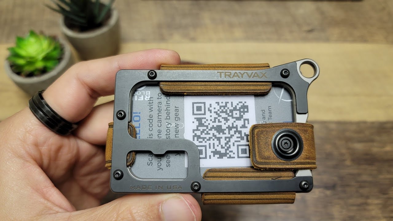 TRAYVAX Contour Minimalist Wallet - 2021 edition (EDC)